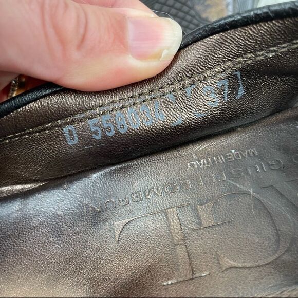 AGL Leather & Patent Leather Buckle Ballet Flats - Picture 11 of 11